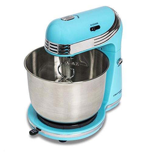 Cecotec Cecomixer Easy Batidora Amasadora, 250W, 3L, 6 Velocidades, Bol de Acero, Azul