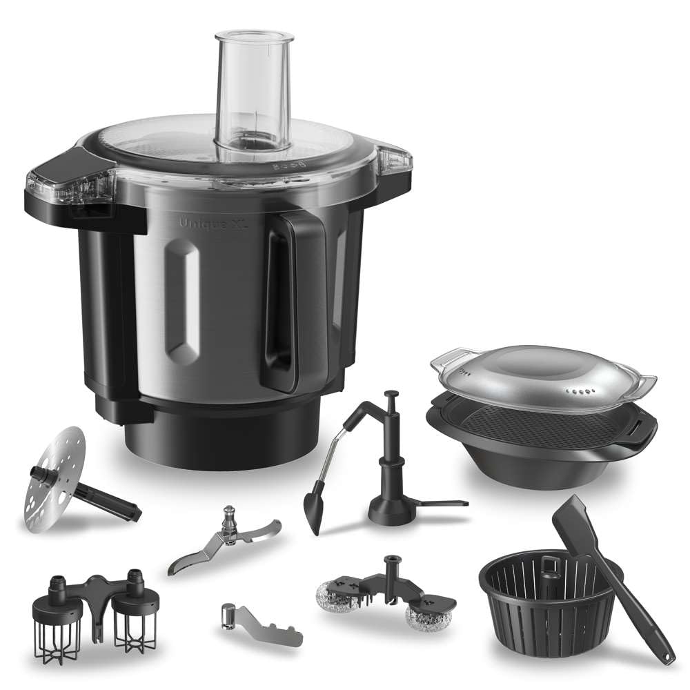Cecotec Robot de Cocina Mambo CooKing Unique, 2200W, 45 Funciones, Jarra 4.5L, con Dispensador de Alimentos