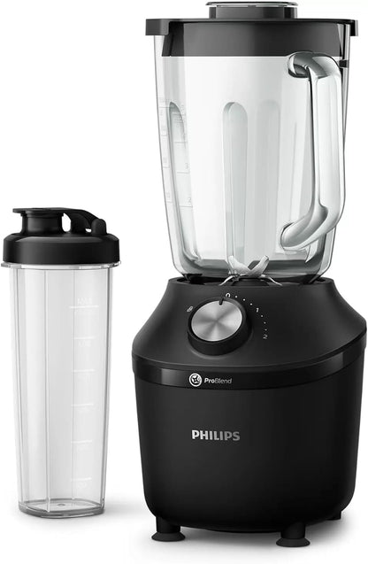 Philips 3000 Series Batidora ProBlend Crush, 2L, 2 Velocidades + Turbo
