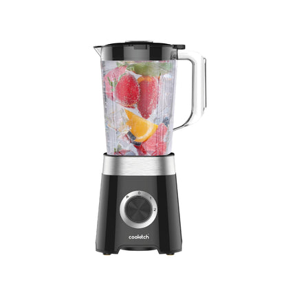 COOKITCH Batidora de Vaso 1.5L, 500W, Jarra de Plástico, 2 Velocidades + Pulso