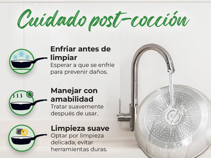 Just Perfecto Batería de Cocina 15 Piezas, Antiadherente, Aluminio, Inducción, Beige