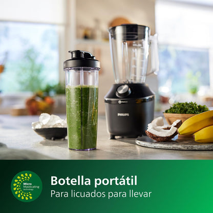 Philips 3000 Series Batidora ProBlend Crush, 2L, 2 Velocidades + Turbo