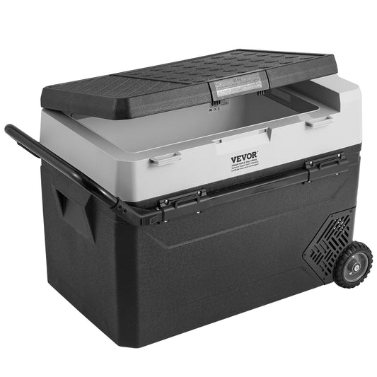 VEVOR Refrigerador Portátil para Automóvil de 60L, Temperatura Ajustable de -20°C a 20°C, Ideal para Hogar, Camping, Vehículos Recreativos y Automóviles, 825 x 46,5 x 534 mm