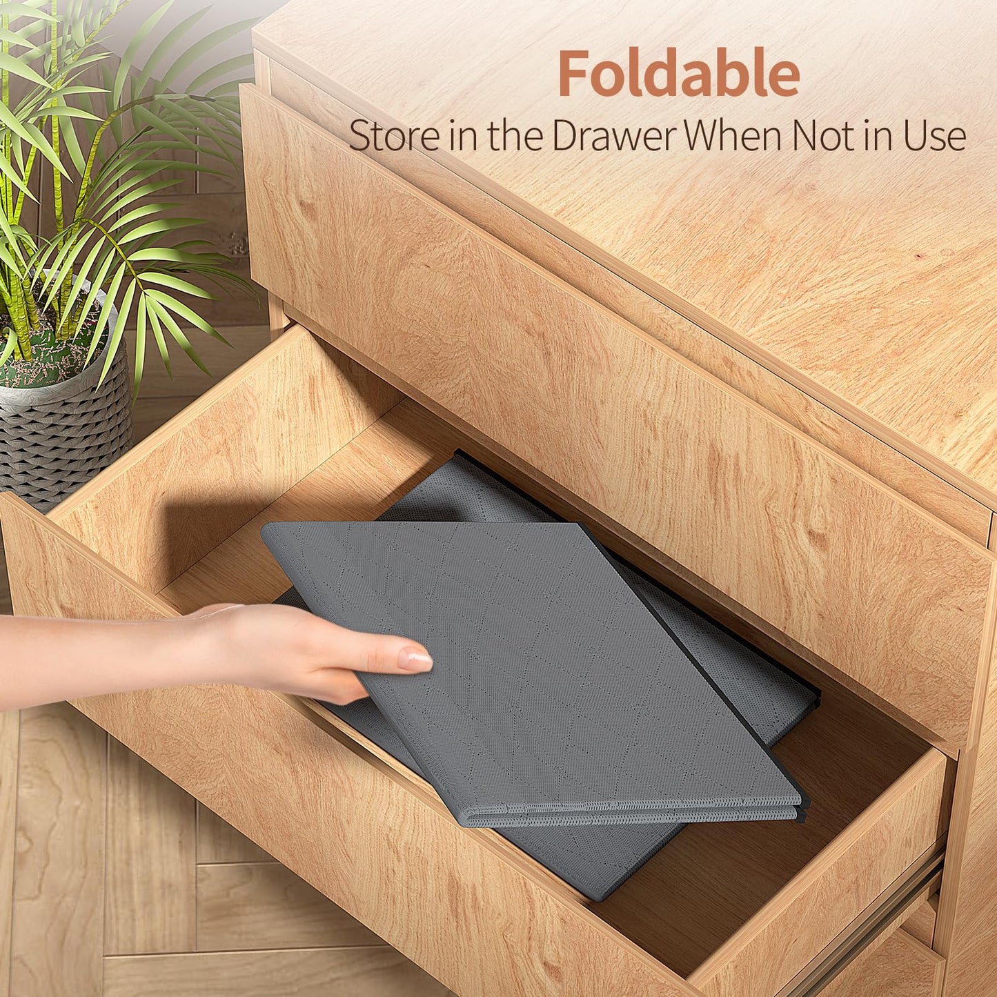 GoMaihe 3-Piece Under-Bed Storage, Foldable, Reinforced Handles