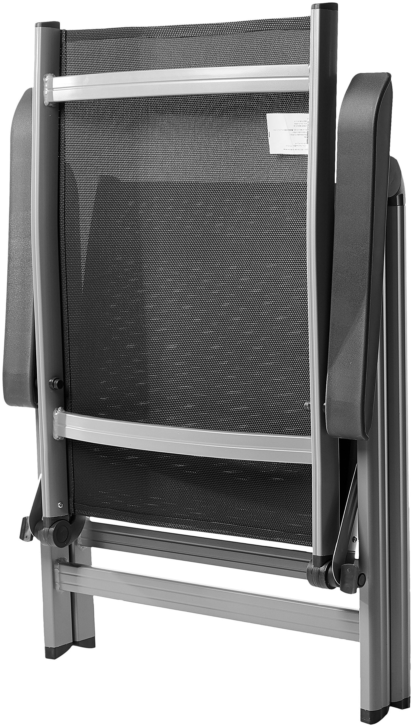 Basics Set de 2 Sillas para Exteriores Ajustables en 5 Posiciones, 69 x 60.5 x 110 cm, Color Gris, Comodidad y Resistencia